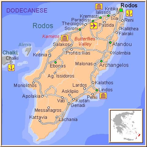 коттеджи / загородные дома на Продажу -  Родос, Острова